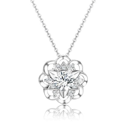 Sterling Silver Pendant Necklace Charms Hypoallergenic Fashion Jewelry Dainty Valentines Day Birthday Gift for Women - style: Star