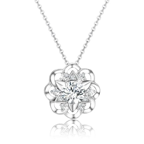 Sterling Silver Pendant Necklace Charms Hypoallergenic Fashion Jewelry Dainty Valentines Day Birthday Gift for Women - style: Star