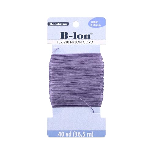 Beadalon B-LON Cord, TEX 210, 0.50 mm, Orchid, 40 yd - size: 40 yd, style: Orchid