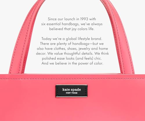 kate spade new york Travel Jewelry Folio, Goddess Stripe | 8.5" x 6" Organizer with Zippered Pockets, Tabs & Tracker Pocket, Pink Leatherette Case for Earrings, Necklaces, & Bracelets