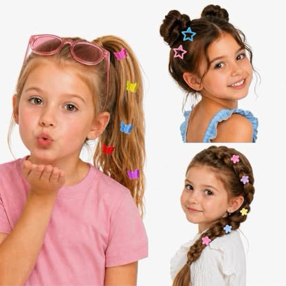 2056 Pcs Hair Accessories for Girls Gift Set, Colorful Elastic Rubber Bands Hair Ties with Mini Hair Clips, Toddler Ponytail Holders and Styling Tools