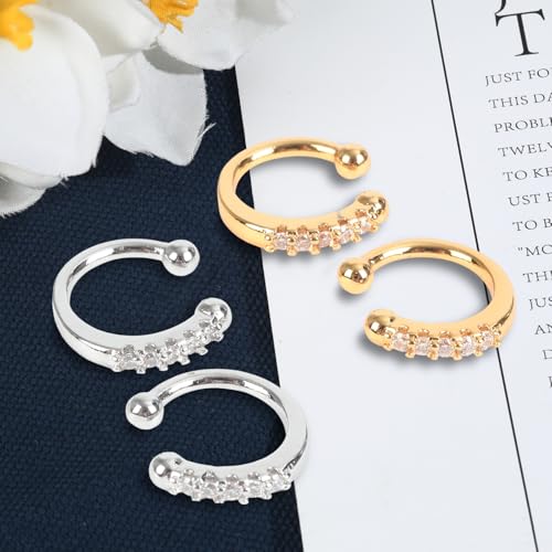 Women's Silver Earrings Fashion Jacket Stud Earrings Stacking Small Hoop Huggie Earrings Set for Multiple Piercing Everyday Ear Cartilage Earrings - color: Silver