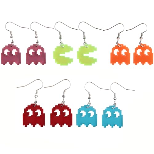 Halloween Earrings Set for Women Geometric Earrings 80s 90s Earrings Halloween Costumes Accessories for Women Halloween Gifts - style: devil