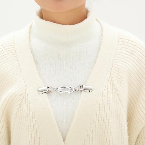 Fashionable Sweater Clip Cardigan Closure Accessory with Vintage Aesthetic Suitable for Daily Commute and Wear Collar Pin