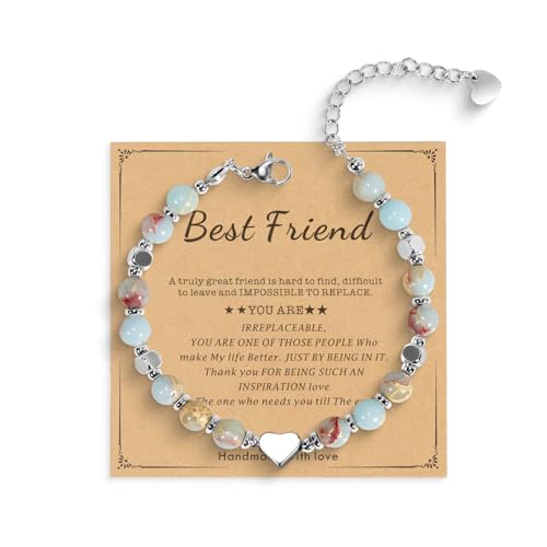 Beaded Bracelet for Women - Inspirational Sometimes You Forget You're Awesome Friendship Jewelry, Dainty Birthday Gift for Best Friends, Mom, Sister, Daughter - style: Friend