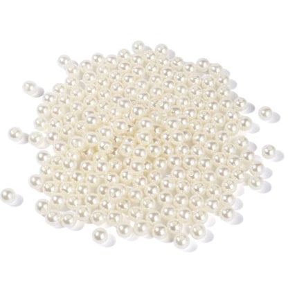 1700PCS Pearl Beads for Jewelry Making 8mm Big Jewelry Beads Bulk | Round Faux Pearls Beads with Holes for Bracelet Necklace Earrings Crafting - color: ivory(8mm)