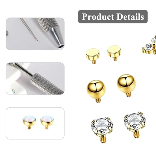 32PCS Gold Flat Back Earrings Set, Nose Piercings Cartilage Earrings for Women Tragus Piercing Jewelrys, Tragus Jewelry Lip Piercing Jewelrys, Labret Piercings Jewelry Flat Back Nose Stud