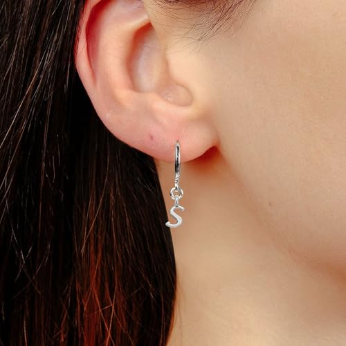 uxcell A-Z Alphabet Charm, Metal Alphabet Letter Charm Initial Charm Pendant Bead for Necklaces Bracelets Jewelry Making Craft - color: Silver K