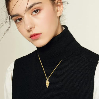 Skull Necklace for Men Women Gothic Skull Necklace for Men Women - style: 14K Skull necklace#1