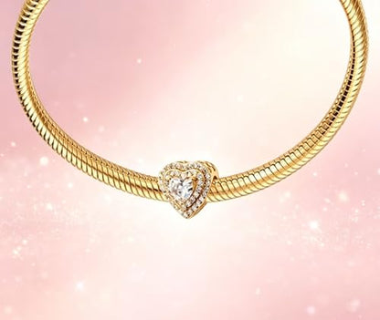 Charms for Bracelets and Necklaces Statue of Liberty CHARM and Family Clasp Safety Chain Charm Beads Charms Jewelry for Women - color: Sparkling Levelled