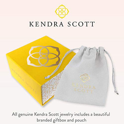 Kendra Scott Letters A-Z Pendant Necklace for Women, Fashion Jewelry, 14k Gold-Plated Brass - color: Letter E