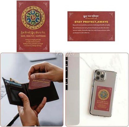 Yautja Tibetan Buddhist Red Buddha Spiritual Protection Red String Bracelet | Meditation Prayer Jewelry for Good Luck Health Wealth, Cinnabar Beads Exorcism Bracelet with Amulet Card, Handmade Adjustable - color: Red-2