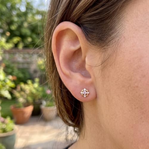 G23 Titanium Gold Filled 16G Cartilage Earring, 6mm 8mm - color: Moon, Silver, size: 6MM