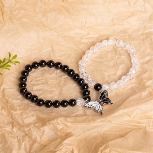 YGLINE Tree of Life Yoga Healing Stone Bracelets,Multilayer Lotus Chakra Stone Reiki Bracelet Sets,Anxiety Crystal Natural Stone,for Women Stress Relief - color: butterfly 4