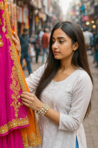 Touchstone Indian Bollywood Desire Brass Base Exotic Workmanship Free Size Cuff Bracelet in Antique Gold Or White Or Copper Tone for Women. - style: D003 Gold