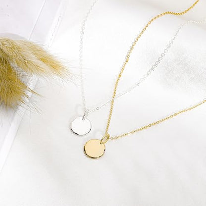 HOPE LOVE SHINE Women's New Beginnings Necklace - 14k Gold Plated Sterling Silver, Healing & Recovery Gift, Adjustable 16+2" Chain - color: STERLING SILVER, style: e. CLEAN SLATE