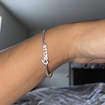 Ankle Bracelet for Women Personalized Name Anklet 18K Gold Plated Custom Dainty Anklet Bracelet Beach Jewelry for Girlfriend - color: Style 03