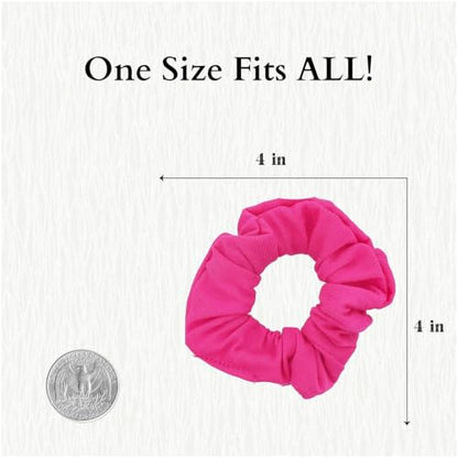 9 Pack Scrunchies Hair Ties (Pinks) - color: Pinks