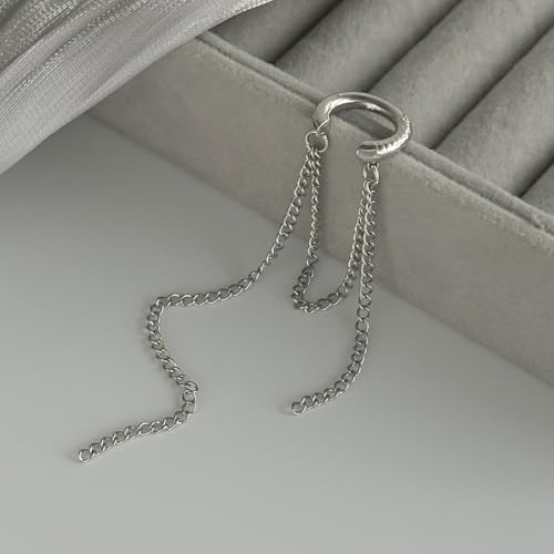 Heart Pearl Hoop Earrings Sliver Long Tassel Chain Huggie Hoop Earrings Pearl Beaded Drop Earring for Women Wedding Jewelry - color: simple
