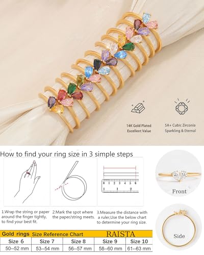 Mothers Day Gifts Gold Heart Birthstone Rings for Women Non Tarnish Stackable Pinky Ring Dainty 14K Gold Plated CZ Gemstone Ring Wedding Promise Ring Birthday Jewelry Gift for Mom - color: 01-12.january(garnet)-december(tanzanite)