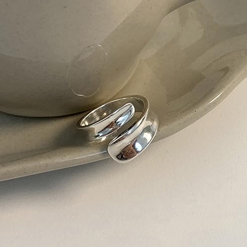 Roe Dolph Chunky Gold Rings for Women Stackable Statement Ring Set | Mixed sculptural shapes and polished surfaces create bold stacking combinations for parties dinners and everyday outfits - color: A9