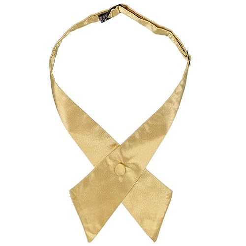 tiemart Crossover Tie - color: Pale Gold