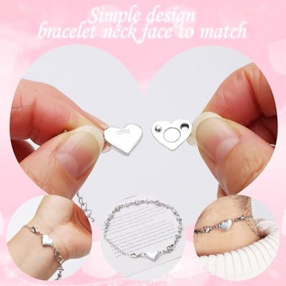 Magnetic Clasp Converter, Heart Design Lobster Clasps for Necklaces and Bracelets, Gold and Silver (3pcs Golden) - color: 3pcs golden