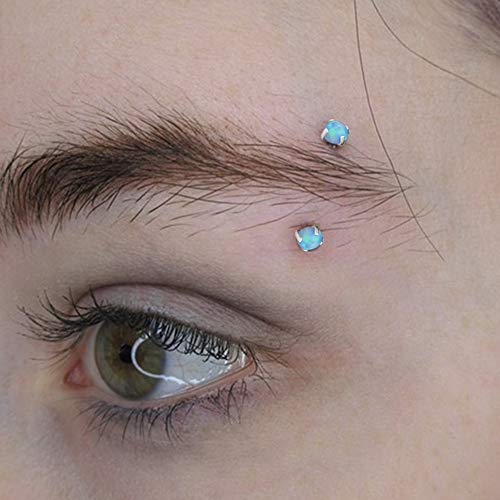 Anicina Rook Curved Barbell Piercing Jewelry Surgical Steel Rook Earrings Eyebrow Rings for Women Horseshoe Rook Eyebrow Septum Piercing Hoop 16G Silver Black - color: E-mix 3-8mm