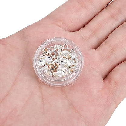 Silver Plated Twisted Spacer Beads 4x5mm 30pcs for Jewelry Making Findings Non Tarnish - color: Silver, size: 4x5mm Twisted