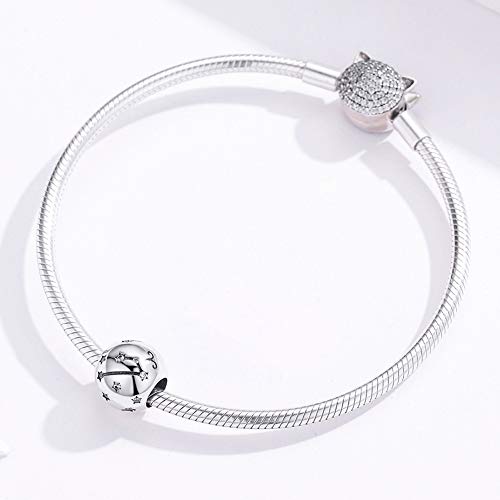 Constellation Charm 925 Sterling Silver Birthstone Bead for Pandora Charms Bracelet-Gift for Anniversary Birthday Christmas Day - color: Aries（3.21-4.19）