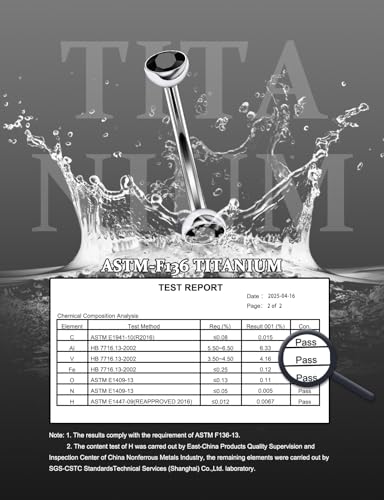 16G Astm F136 Titanium Eyebrow Piercing Jewelry Curved Barbell Eyebrow Ring Vertical Labret Lip Jewelry Daith Rook Earrings Navel Small Belly Button Ring Piercing Jewelry for Women Men CZ - style: 16G, 10MM Length, Round Black CZ