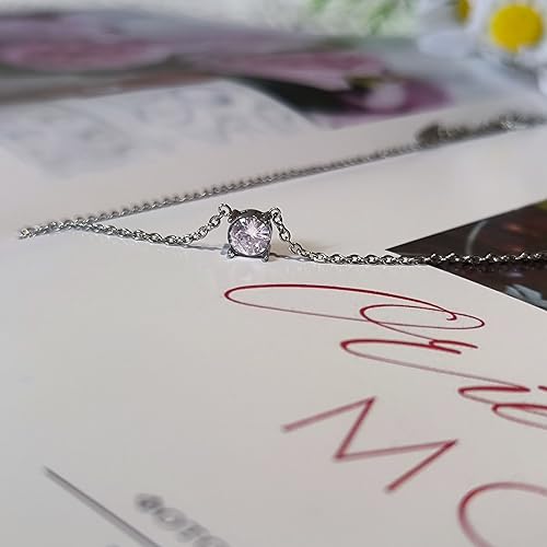 Dainty Choker Necklace for Women 18K Gold Plated Shining Dots Box Chain Sparkle Necklaces Cute Paperclip Link Herringbone Necklace Exquisite Jewelry Gifts for Mom Girlfriend - style: Z/Simple Diamond SL
