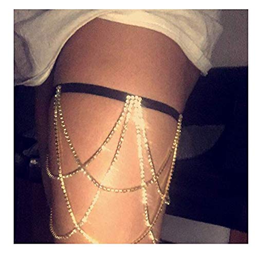 Sexy Rhinestone Body Chain Jewelry - Thigh and Leg Chain Bracelet for Party Beach Accessories