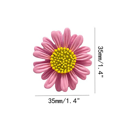 DD-life 6/12 Pcs Enamel Daisy Flower Lapel Pin Brooch Pin Plant Sunflower Suit Lapel Pin Fashion Shiny Brooch for Any Special Occasions (6 Colors x 2) - color: 12