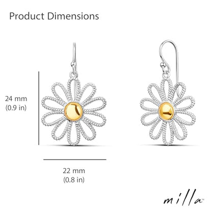 Milla Boho Earrings for Women Dangling - color: Daisy Earrings