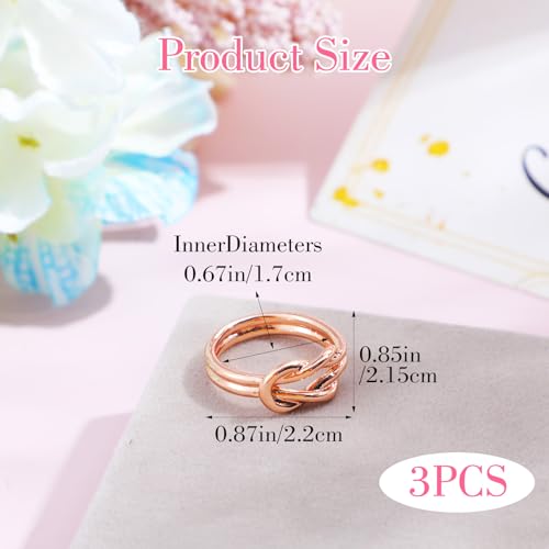 3 PCS Metal Scarf Ring, Double Layered Scarf Clips Silk Scarves Pin | Metal Shawl Buckles Scarfs Clasp Holder Decoration Accessories for Women T-Shirt Clasp Dress Clothing (Gold Silver Rose Gold)