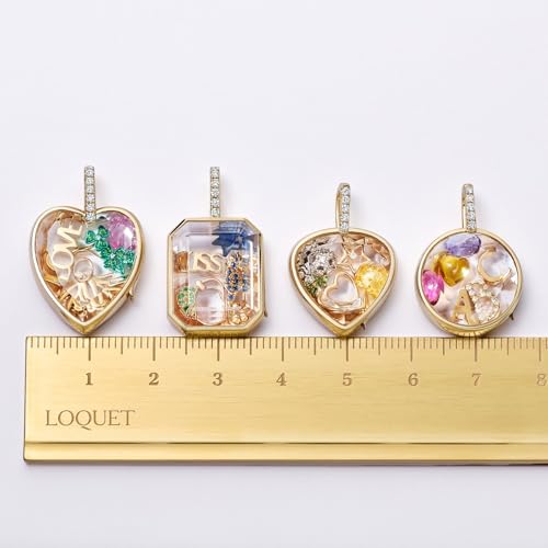 Women Locket Necklace Titanium steel Round 18K Gold Photo Lockets that Hold Picture Living Floating Memory Glass Locket Necklace for Family, Friends, Lovers - color: Gold