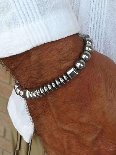 Vintage Stackable Bead Bracelet Set For Men Women Handmade Bohemian Style Multilayer Adjustable Elastic Bead Bracelet Fashion Punk Jewerly Gift - style: Style 4