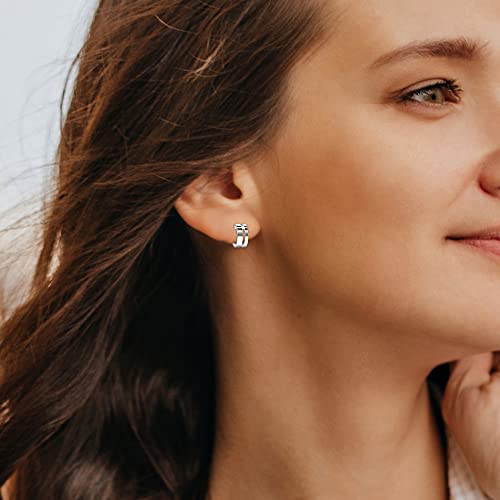 LeCalla Real 925 Sterling Silver C Hoop Earrings | Lightweight Small Hoops Italian Half Earring Hoops for Women - color: Classic C Hoops- 12mm