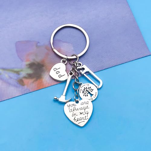 Youdiyla 45pcs Alloy Ancient Silvery Father's Day Series New Tool Set Pendant Jewelry Making DIY Keychain Earrings Pendant Various Design Charms for Jewelry Making Bracelets Necklace (SN790) - color: SN790