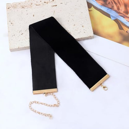 Yolev Black Choker Necklace for Women Gothic Velvet Choker Collar Necklace Emo Accessories for Holiday Party Cosplay Birthday Party