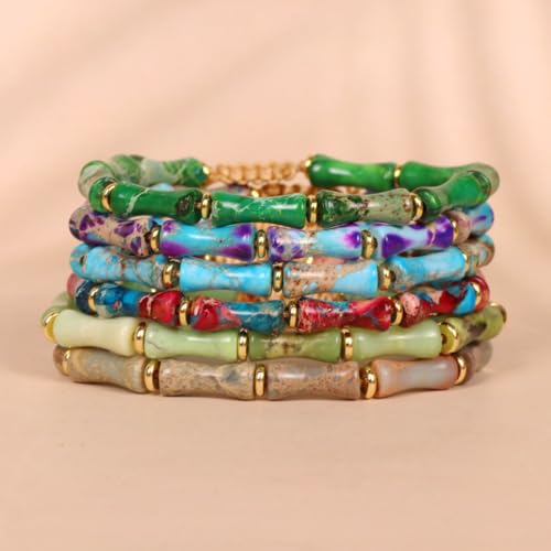 7 Chakra Bracelet Bohemian Handmade Leather Wrap Healing Protection Natural Stone Yoga Beaded Bracelets Boho Friendship Jewelry - color: Pink