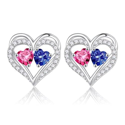 Iefil Birthstone Earrings for Women - 925 Sterling Silver Birthstone Earrings, Anniversary Birthday Gifts for Women Wife Girlfriend Mom - color: 10-12-Oct-Dec Birthstone