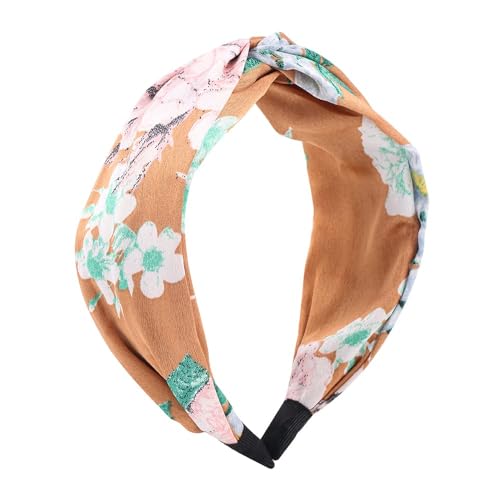 Madison Tyler Headbands for Women | Cute Top Knotted Peony Flower Floral Outdoor Hairbands for Girls | Thin Hair and Thick Hair | Skincare and Boho Spring Headband for Women Non Slip - color: Peony Flower Knot