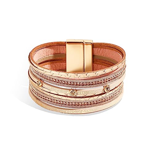 Long tiantian Boho Western Bracelets for Women Leather Wrap Bracelets Turquoise Bracelet Western Jewelry Country Concert Outfits - color: country jewelry(yellow)