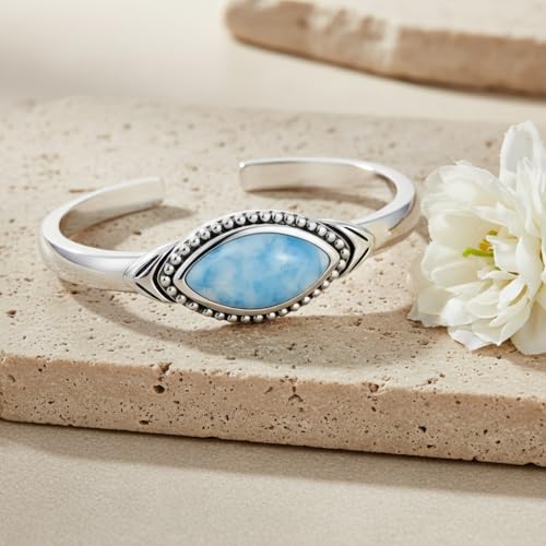 Gemstone Toe Rings Adjustable 925 Sterling Silver Open Band Toe Rings Jewelry Gifts for Women