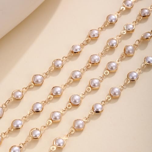 Rainbow Beaded Lariat Necklace for Women Boho Colorful Adjustable Jewelry Lightweight Dainty Chain for Everyday Vacation Wear - color: White CZ