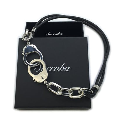 Succuba Stainless Steel Handcuff Choker Necklace Chain Pendant Choker Collar Necklace for Women and Men from 16 to 24 Inches with Box - color: C, size: 18 Inches