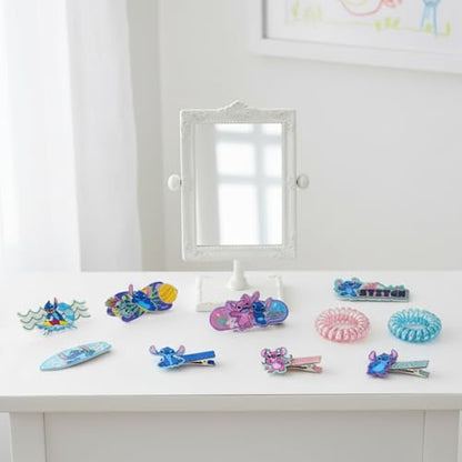 Stitch Hair Accessories Set with Hair Clips, Bows & Scrunchies - color: Disney Stitch