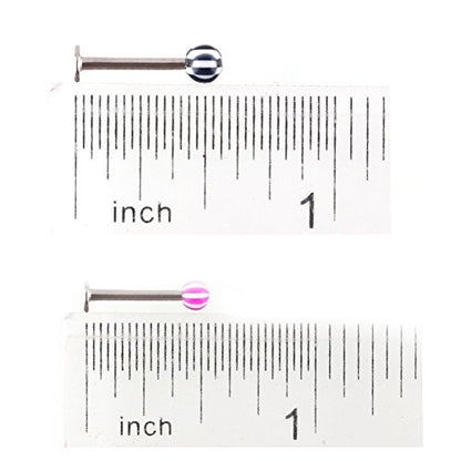 Skylarking 110 PCS Body Jewelry Piercing Eyebrow Navel Belly Tongue Lip Bar Ring 22 Styles